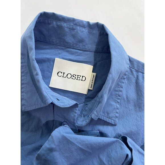 CLOSED Button Front Shirt in Blue - Picture 3 of 5
